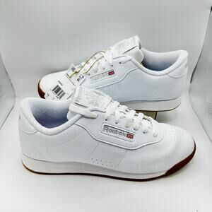 Reebok Classic Princess Shoes Womens Size 10 White Leather Casual Sneaker